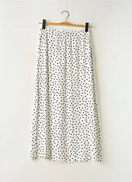 Jupe longue tissage crêpe blanc FIVE femme