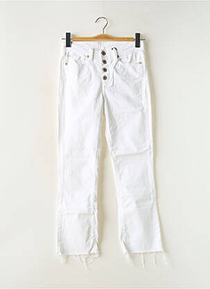 Jeans coupe slim blanc DENIM STUDIO pour femme