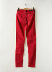 Jeans coupe slim rouge DENIM STUDIO pour femme seconde vue