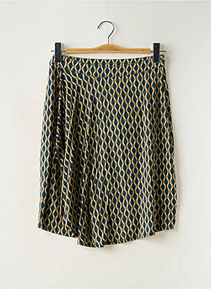 Jupe mi-longue vert INDI & COLD pour femme