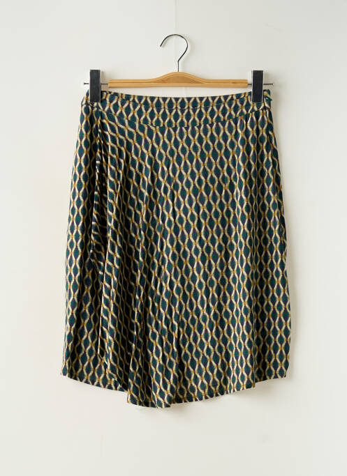 Jupe mi-longue vert INDI & COLD pour femme