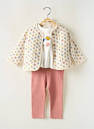 Ensemble pantalon maille fine blanc MAYORAL fille
