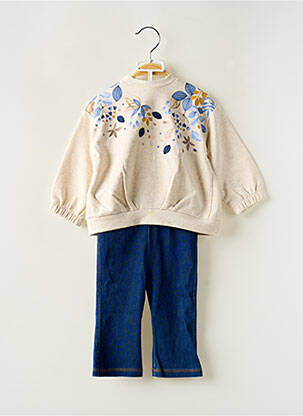 Ensemble pantalon manches longues beige MAYORAL fille