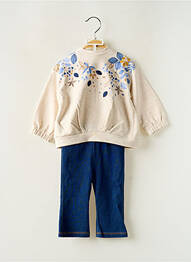 Ensemble pantalon manches longues beige MAYORAL fille