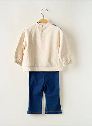 Ensemble pantalon manches longues beige MAYORAL fille