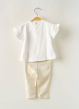 Ensemble pantalon maille fine blanc MAYORAL fille
