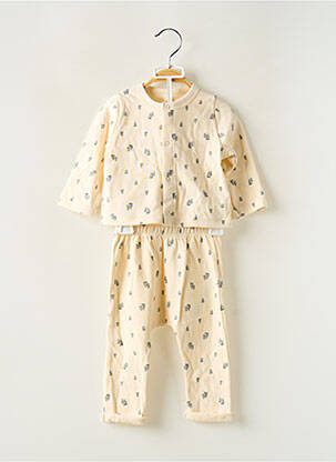 Ensemble pantalon maille fine beige PETIT BATEAU garçon