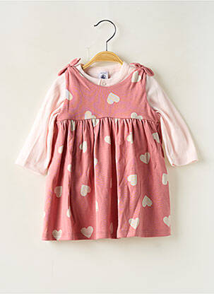 Ensemble robe imprimé fantaisie rose PETIT BATEAU fille