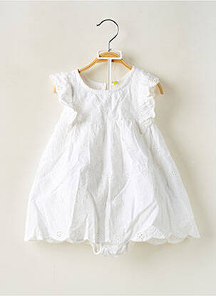 Ensemble short coupe boule blanc LOSAN fille