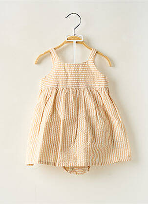 Ensemble short type de haut robe jaune LOSAN fille