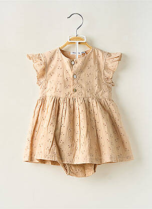 Ensemble short taille élastique beige NOUKIE'S fille