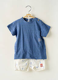Ensemble short taille ajustable bleu LOSAN garcon