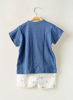 Ensemble short taille ajustable bleu LOSAN garçon