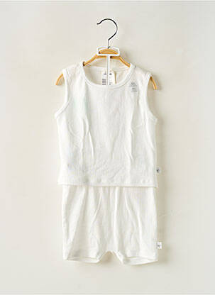 Ensemble short coupe droite blanc LÄSSIG garçon