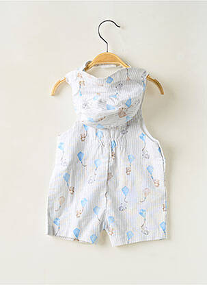 Salopette tissage popeline sans manche gris MAYORAL garçon