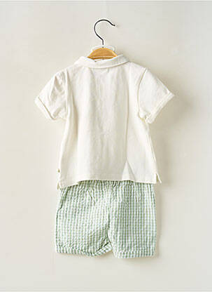Ensemble short col polo blanc NOUKIE'S garçon