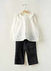 Ensemble pantalon blanc LOSAN pour fille seconde vue