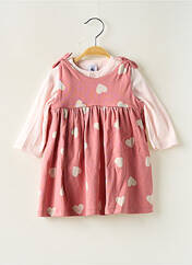 Ensemble robe rose PETIT BATEAU pour fille seconde vue