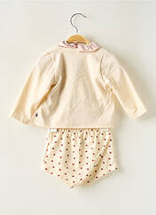 Ensemble short beige PETIT BATEAU pour fille seconde vue