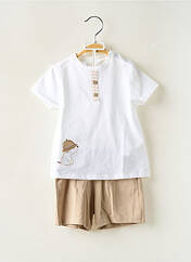 Ensemble short blanc MAYORAL pour garçon seconde vue