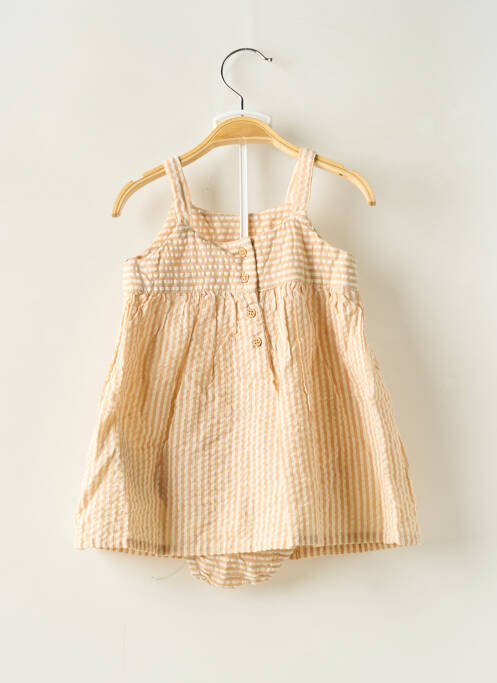 Ensemble short type de haut robe jaune LOSAN fille