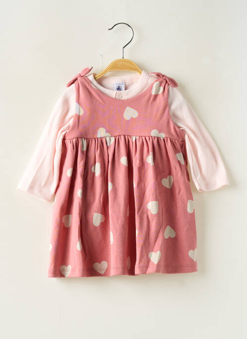 Ensemble robe rose PETIT BATEAU pour fille