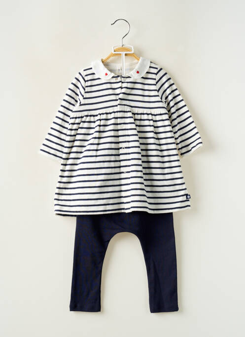 Ensemble short bleu PETIT BATEAU fille
