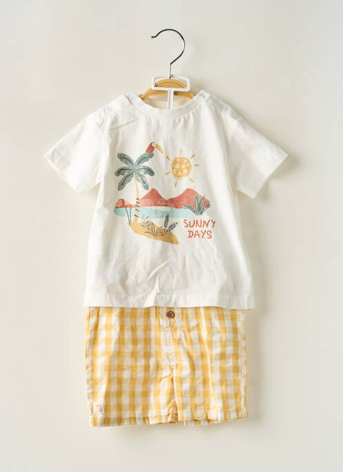 Ensemble short blanc LOSAN pour garçon