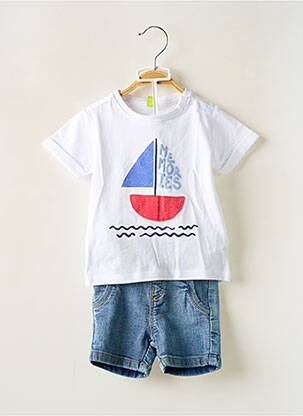 Ensemble short sérigraphie bleu LOSAN garcon