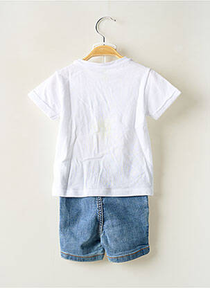 Ensemble short fausses poches bleu LOSAN garçon