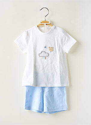 Ensemble short coupe droite bleu MAYORAL garcon