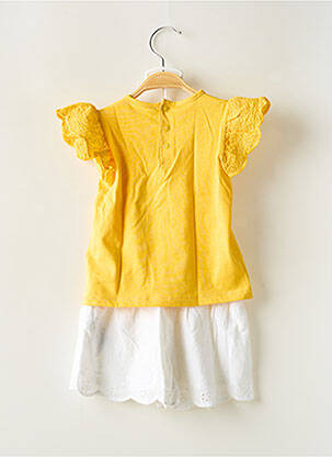 Ensemble short manches courtes jaune LOSAN fille