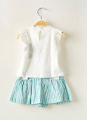 Ensemble jupe manches courtes bleu MAYORAL fille