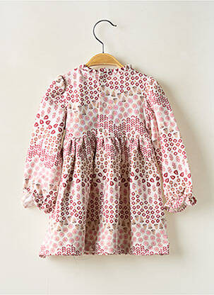Robe courte manches longues manches longues rose MAYORAL fille