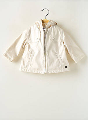 Imperméable col v a capuche beige MAYORAL fille