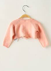 Gilet manches longues rose LOSAN pour fille seconde vue