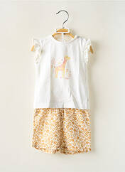 Ensemble short blanc NOUKIE'S pour fille seconde vue