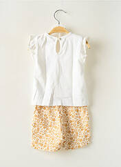 Ensemble short blanc NOUKIE'S pour fille seconde vue