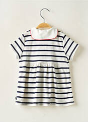 Robe mi-longue blanc PETIT BATEAU pour fille seconde vue