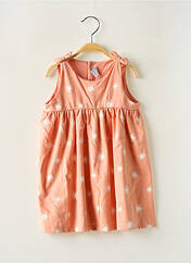 Robe mi-longue orange PETIT BATEAU pour fille seconde vue