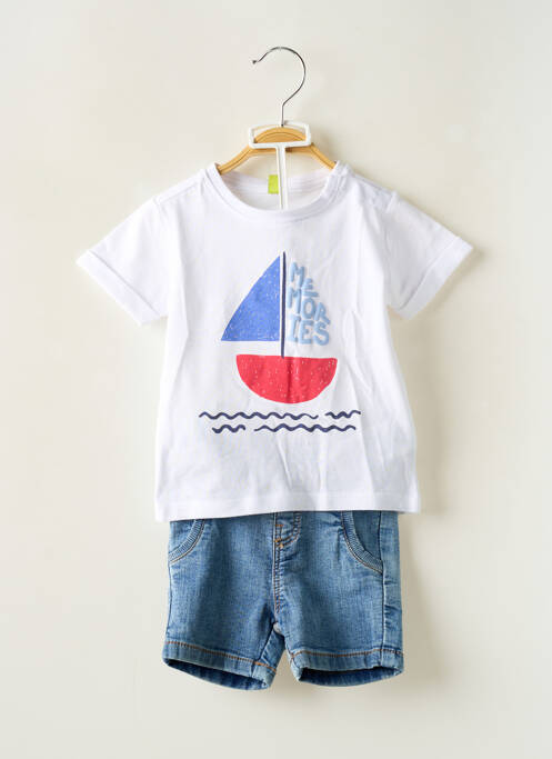 Ensemble short sérigraphie bleu LOSAN garcon