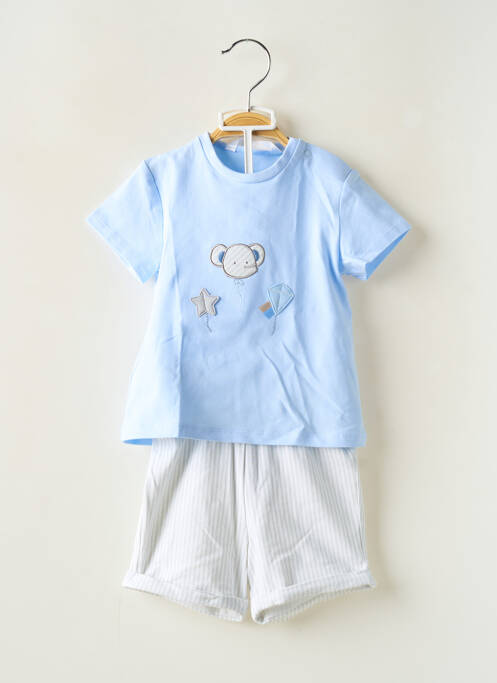Ensemble short coupe droite bleu MAYORAL garcon