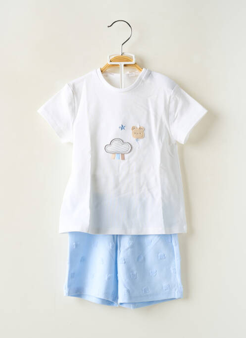 Ensemble short coupe droite bleu MAYORAL garcon