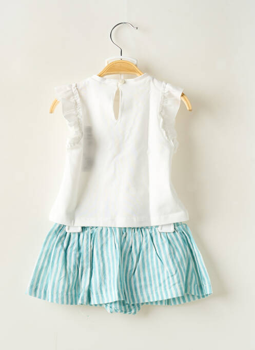 Ensemble jupe type de haut t-shirt bleu MAYORAL fille