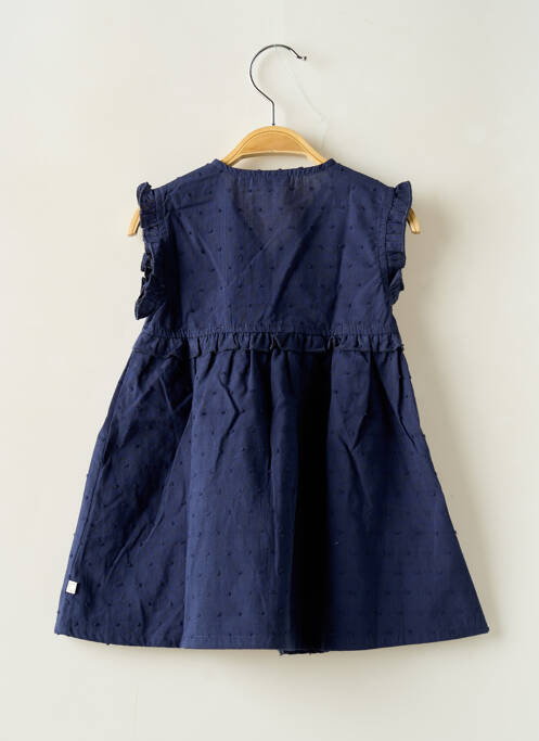 Robe mi-longue manches courtes manches courtes bleu NOUKIE'S fille