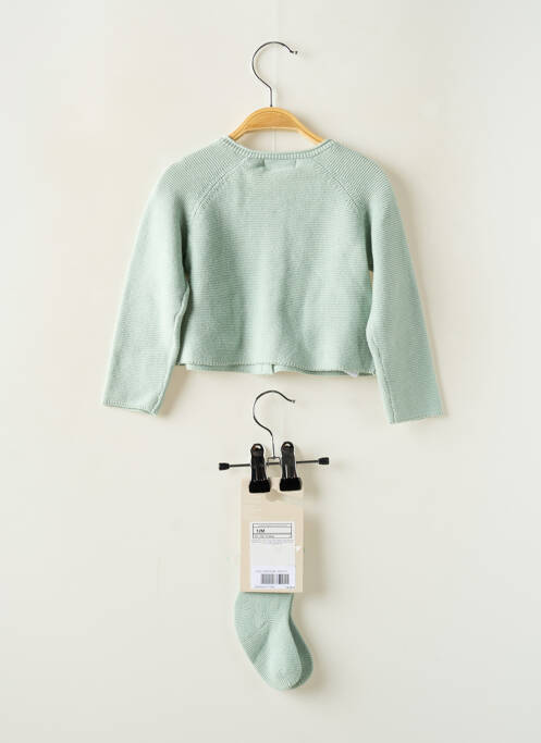 Gilet manches longues coupe droite bleu MAYORAL fille