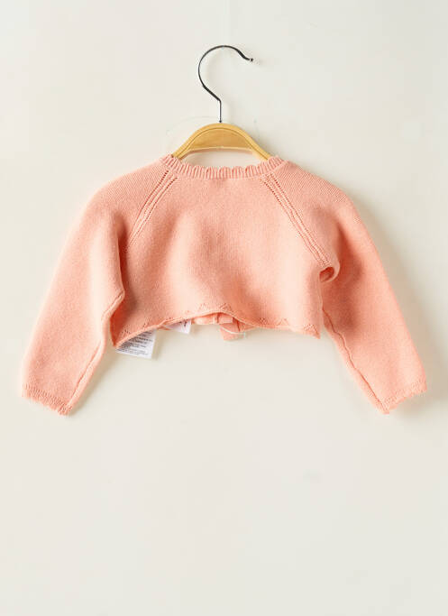 Gilet manches longues rose LOSAN fille