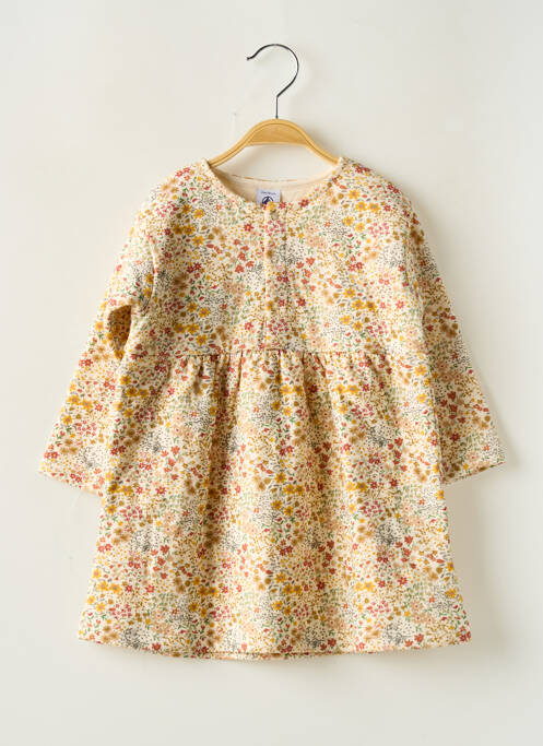 Robe mi-longue beige PETIT BATEAU pour fille