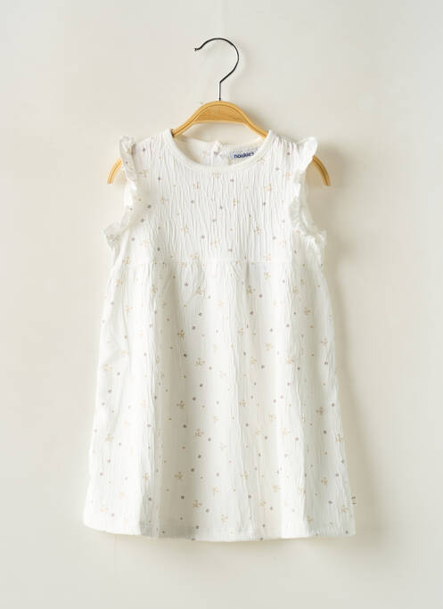 Robe mi-longue blanc NOUKIE'S pour fille