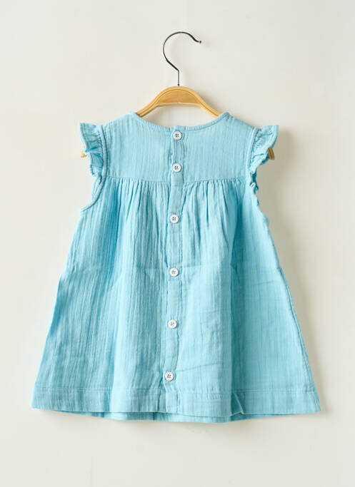 Robe mi-longue bleu PETIT BATEAU fille